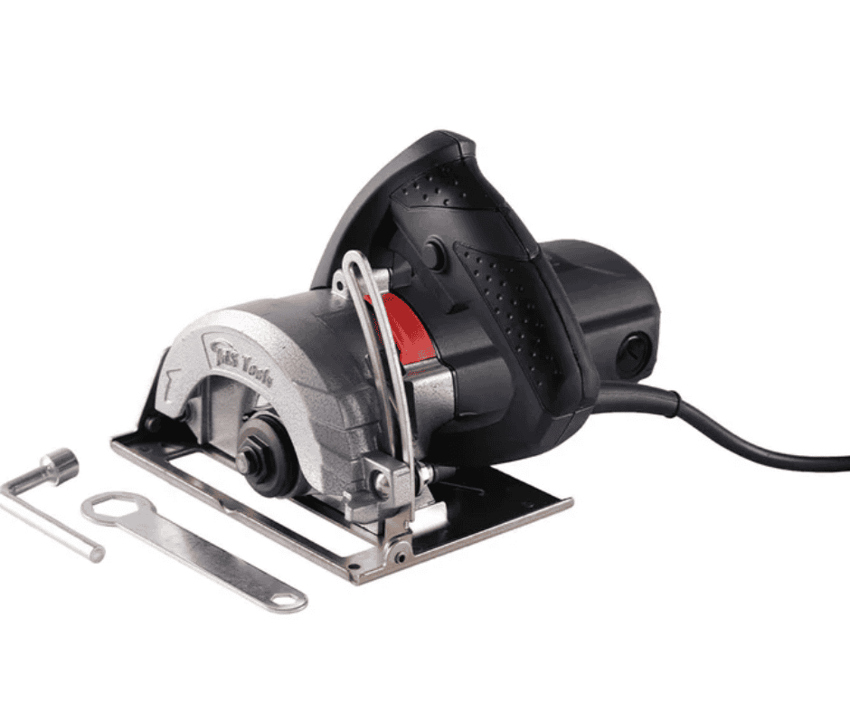 Electric circular saw for precise cutting, ideal for woodworking and construction projects.