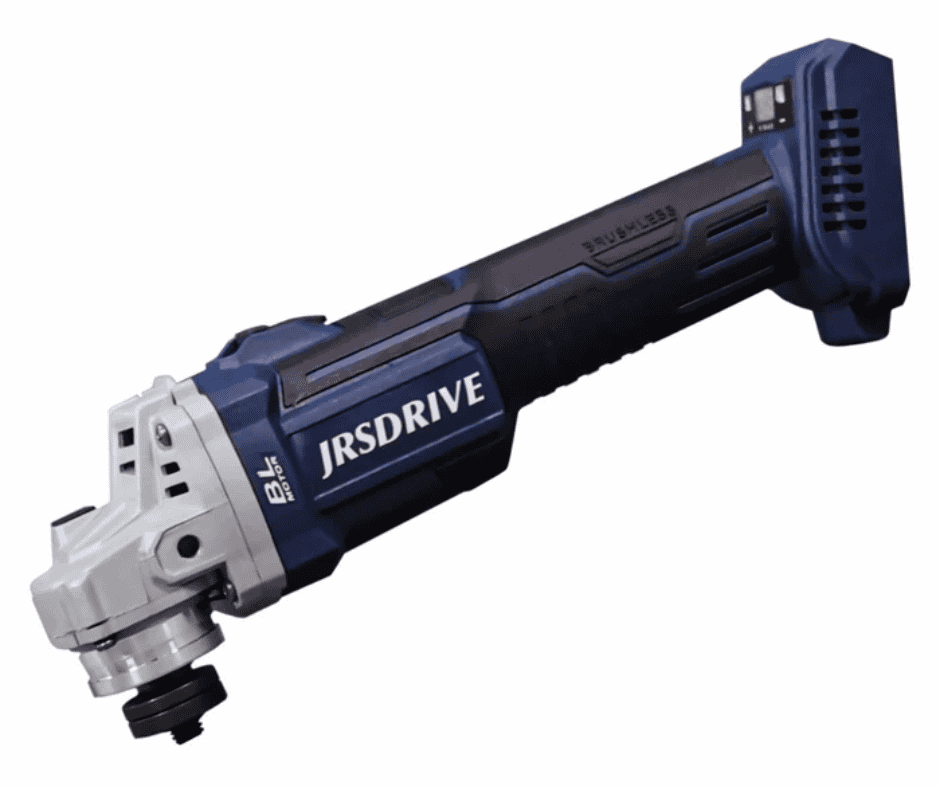 Cordless angle grinder with brushless motor, ideal for metal cutting, grinding, and polishing tasks, offering portability and high performance for professional and DIY projects.